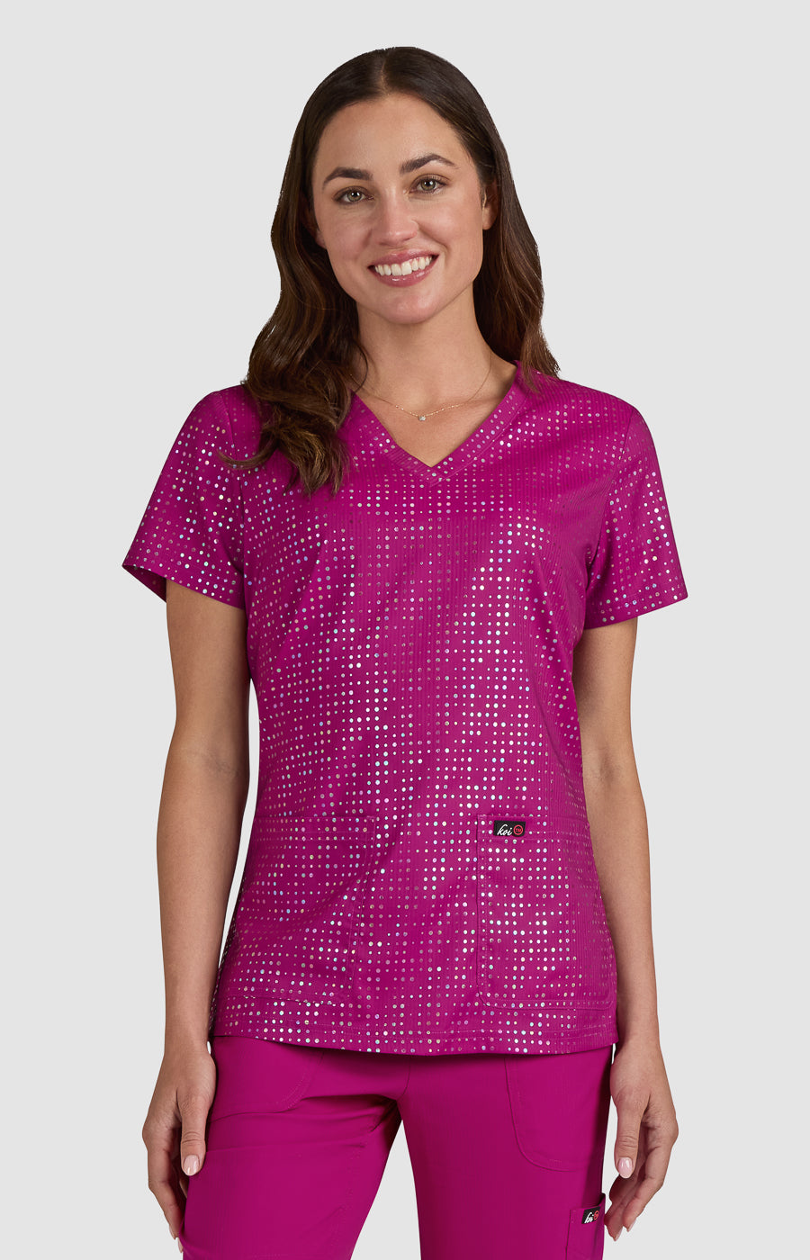 Koi Velora Top Iridescent Azalea Pink
