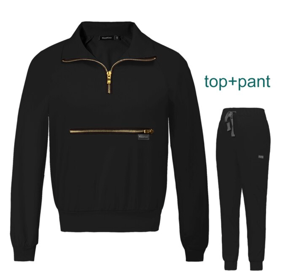 Med Attires Jogger Set-Black