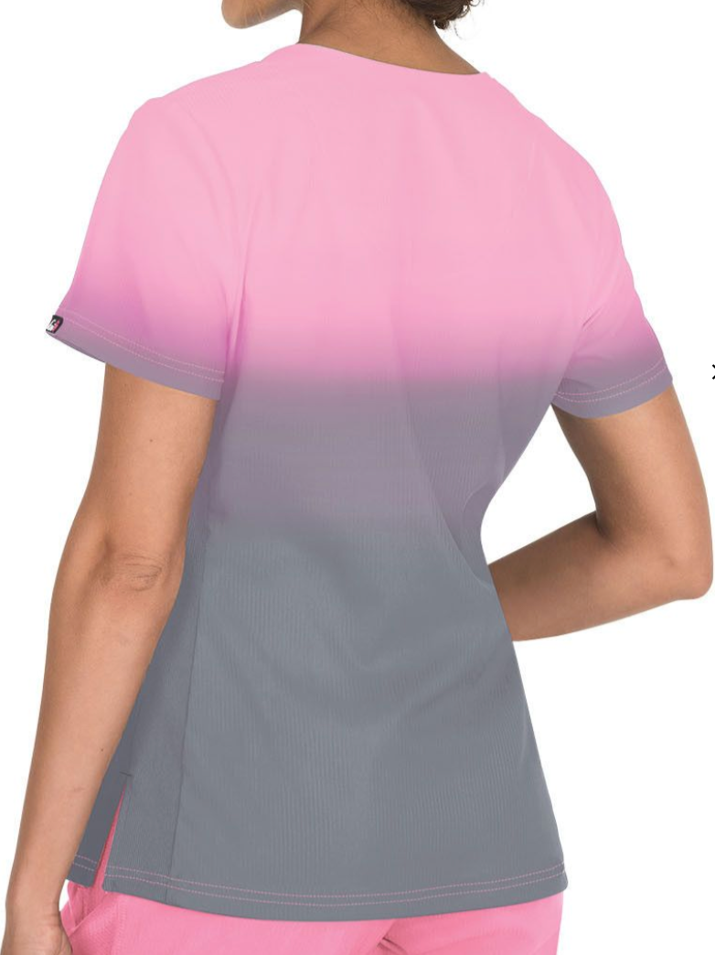 Koi Stretch Reform Top More Pink/Platinum Grey