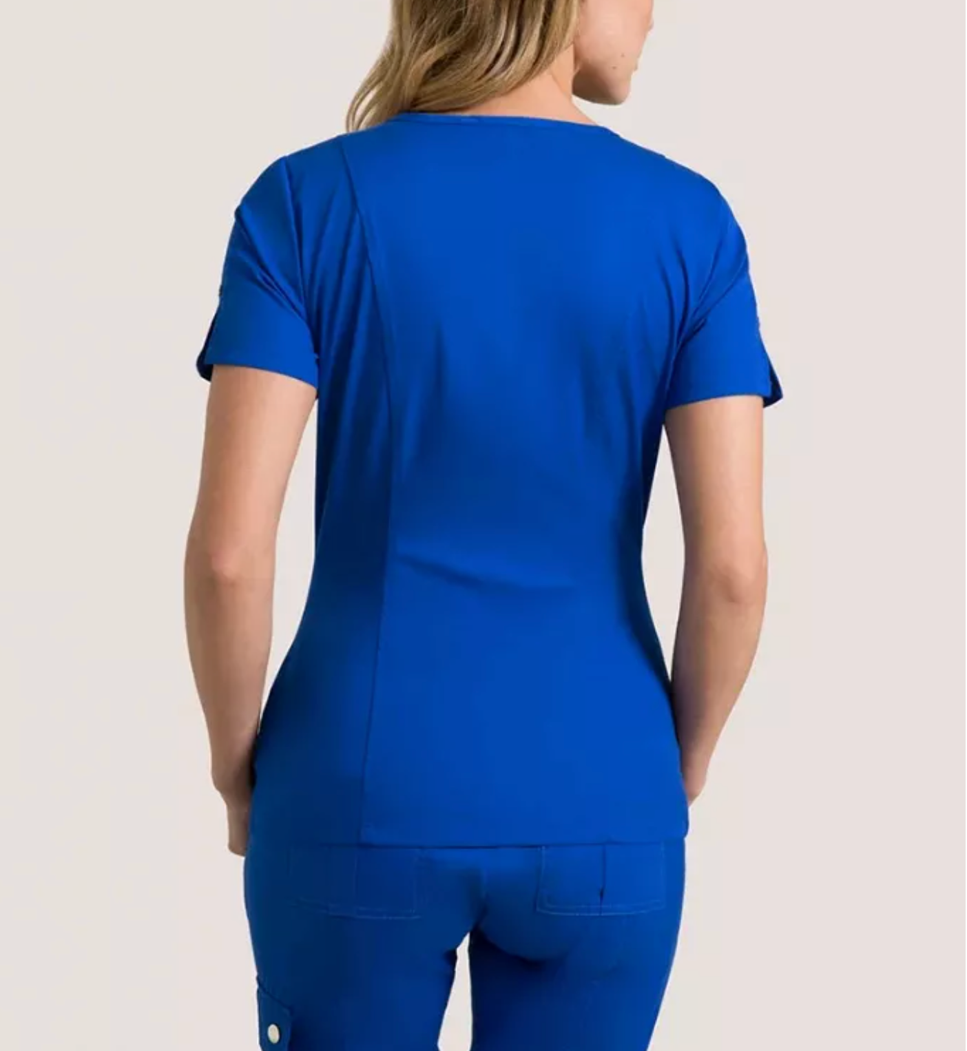 Med Attires Hidden Zipper Short Sleeve Jogger Sets